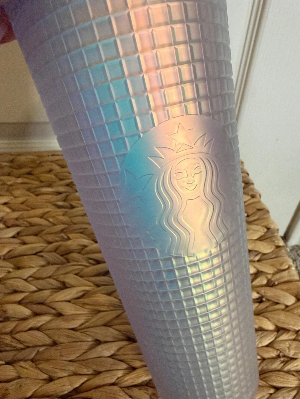 Starbucks Unicorn Iridescent Grid 24oz Tumbler 2022 Collectible